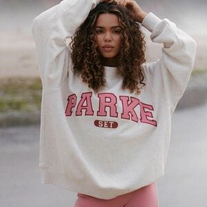 Parke x Set Active Varsity Mockneck in Baked/Rhubarb